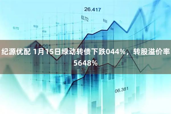 纪源优配 1月15日绿动转债下跌044%，转股溢价率5648%