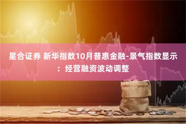 星合证券 新华指数10月普惠金融-景气指数显示：经营融资波动调整